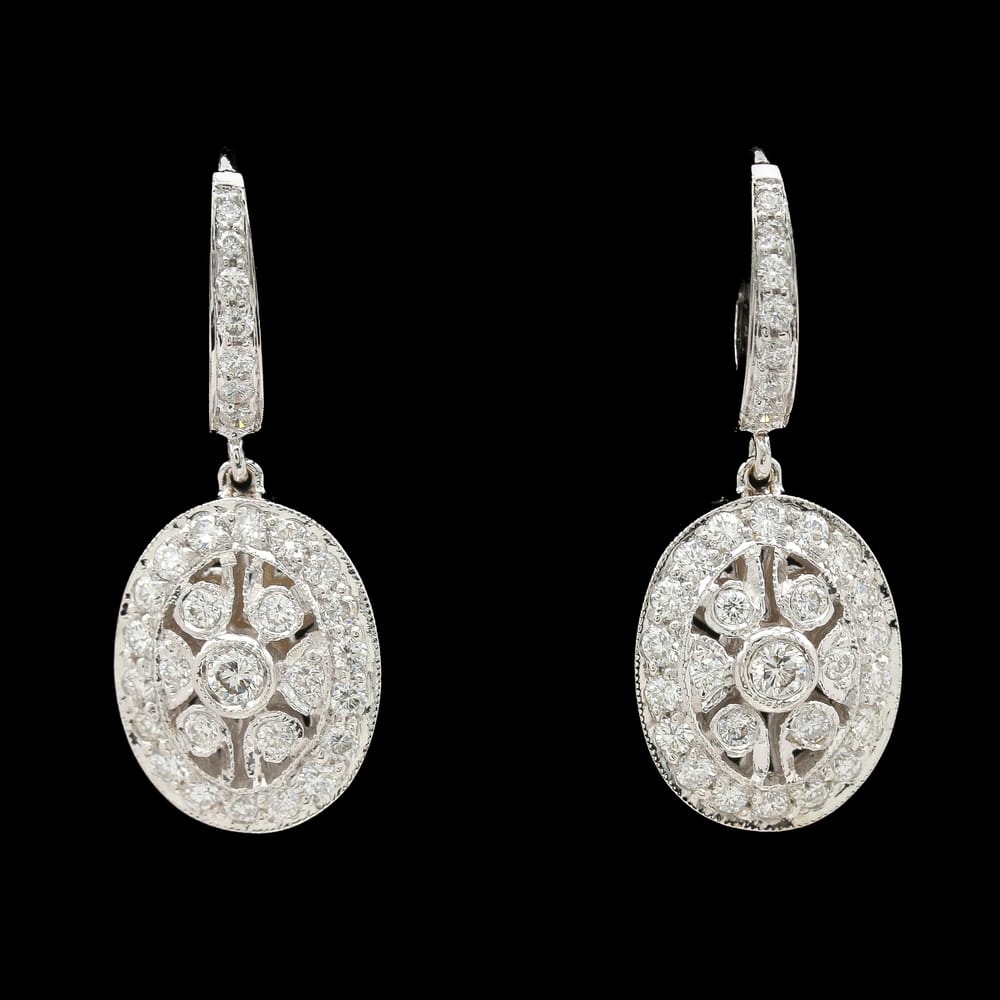 024-001040_17yfgYIAQ 18k white gold 1.29 ctw diamond dangle earrings