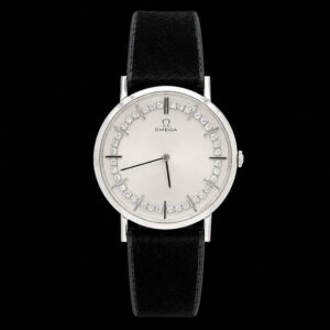 Omega 14k White Gold & Diamond Ultra Thin Vintage Watch