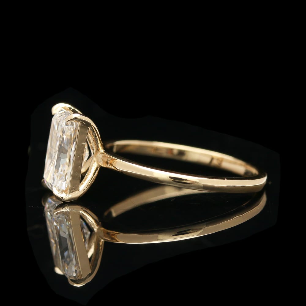 001-000063_1CAsz0IAD 14k yellow gold 2.04 ct radiant cut lab grown diamond ring
