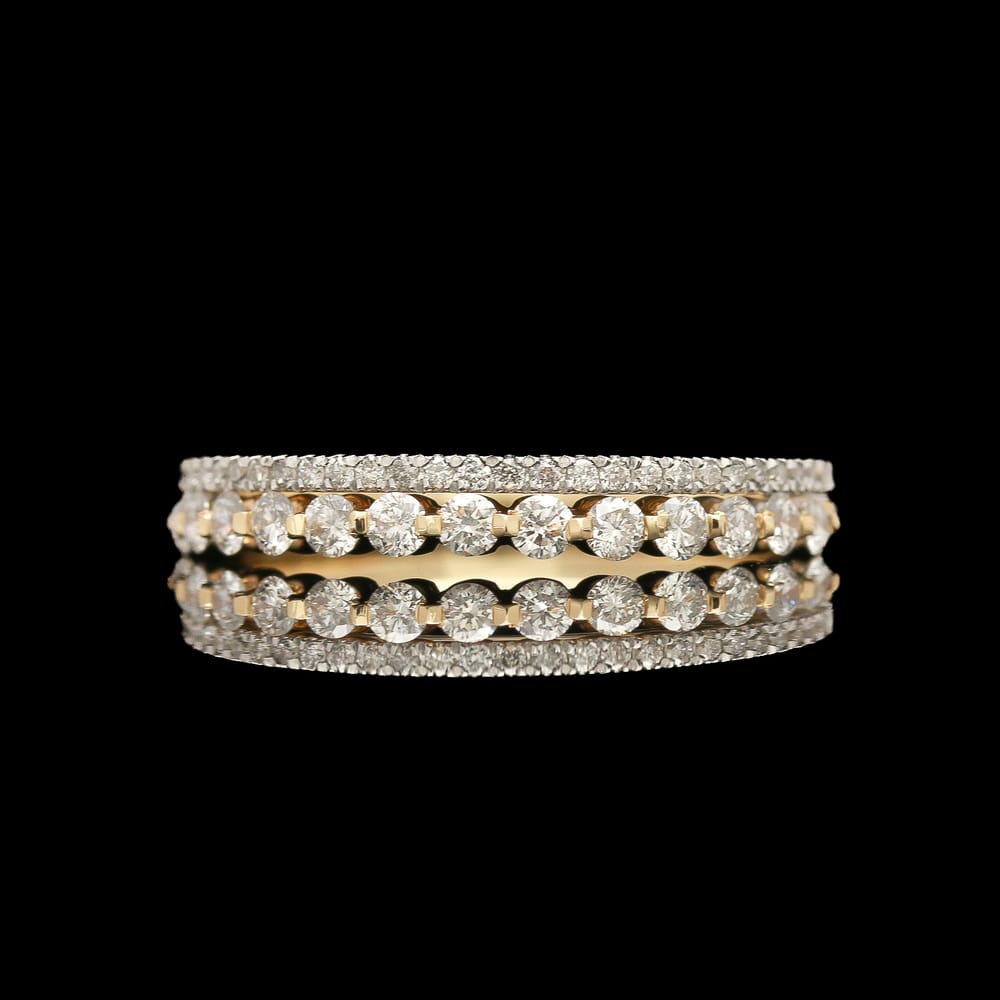 007-001767_1C97awIAB 14k two tone stacked diamond band ring