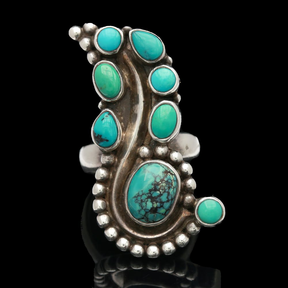 008-000628_1CAhqgIAD southwestern style sterling silver turquoise ring