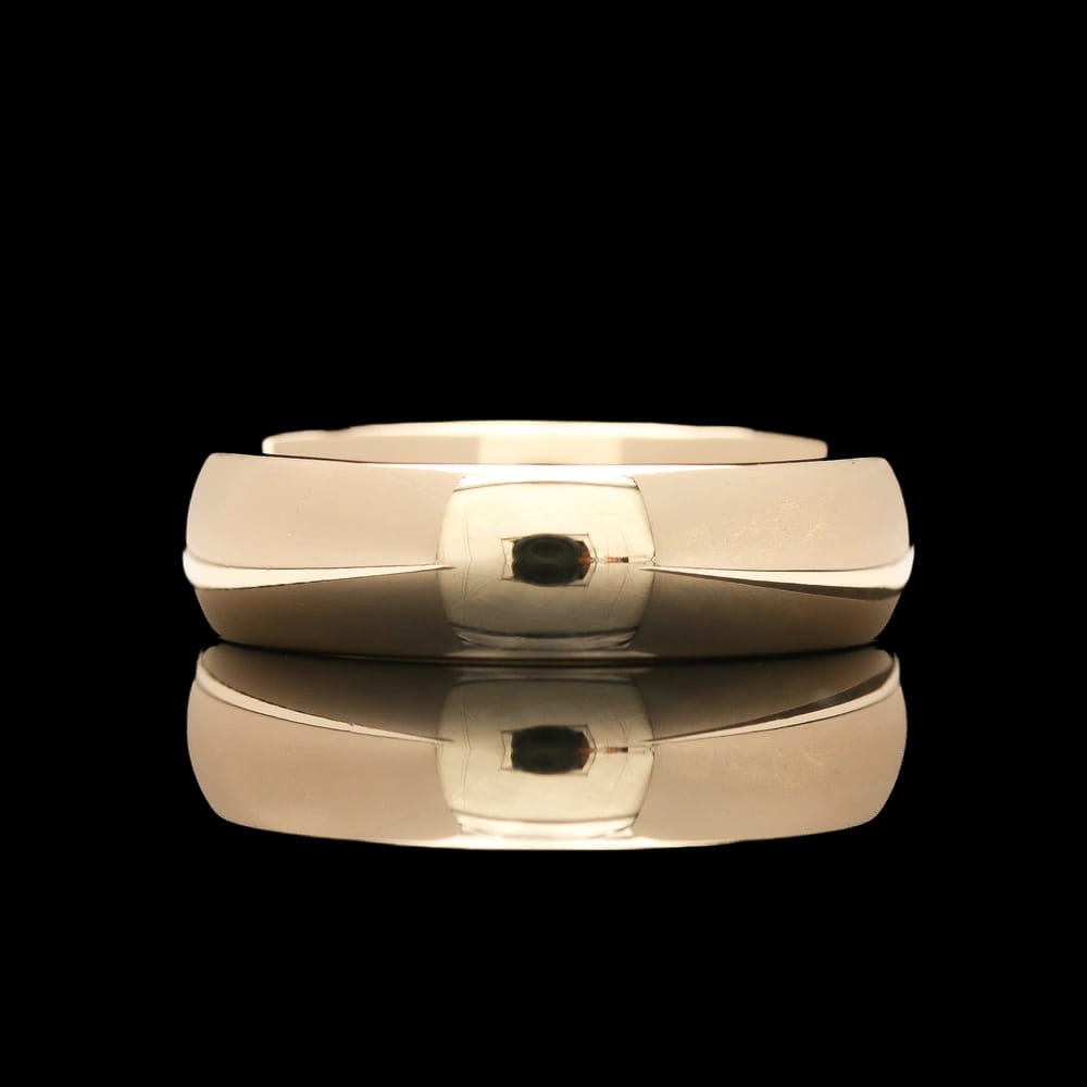 men’s 10k yellow gold 6.00 mm comfort fit band
