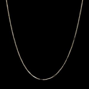vintage speidel 14k yellow gold trombone link necklace