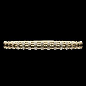 14k Yellow Gold 0.73 ct Diamond Flexible Bangle