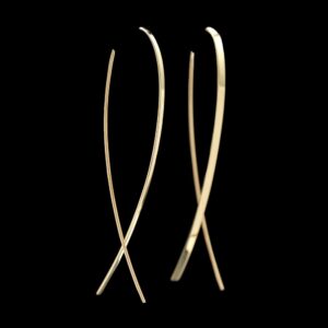 14k yellow gold threader earrings