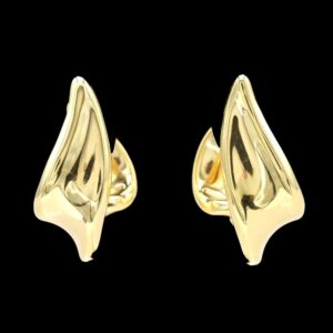 Charles Garnier 18k Yellow Gold Twisted Hoop Earrings