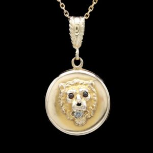 Victorian 14k Yellow Gold Diamond Locket Pendant
